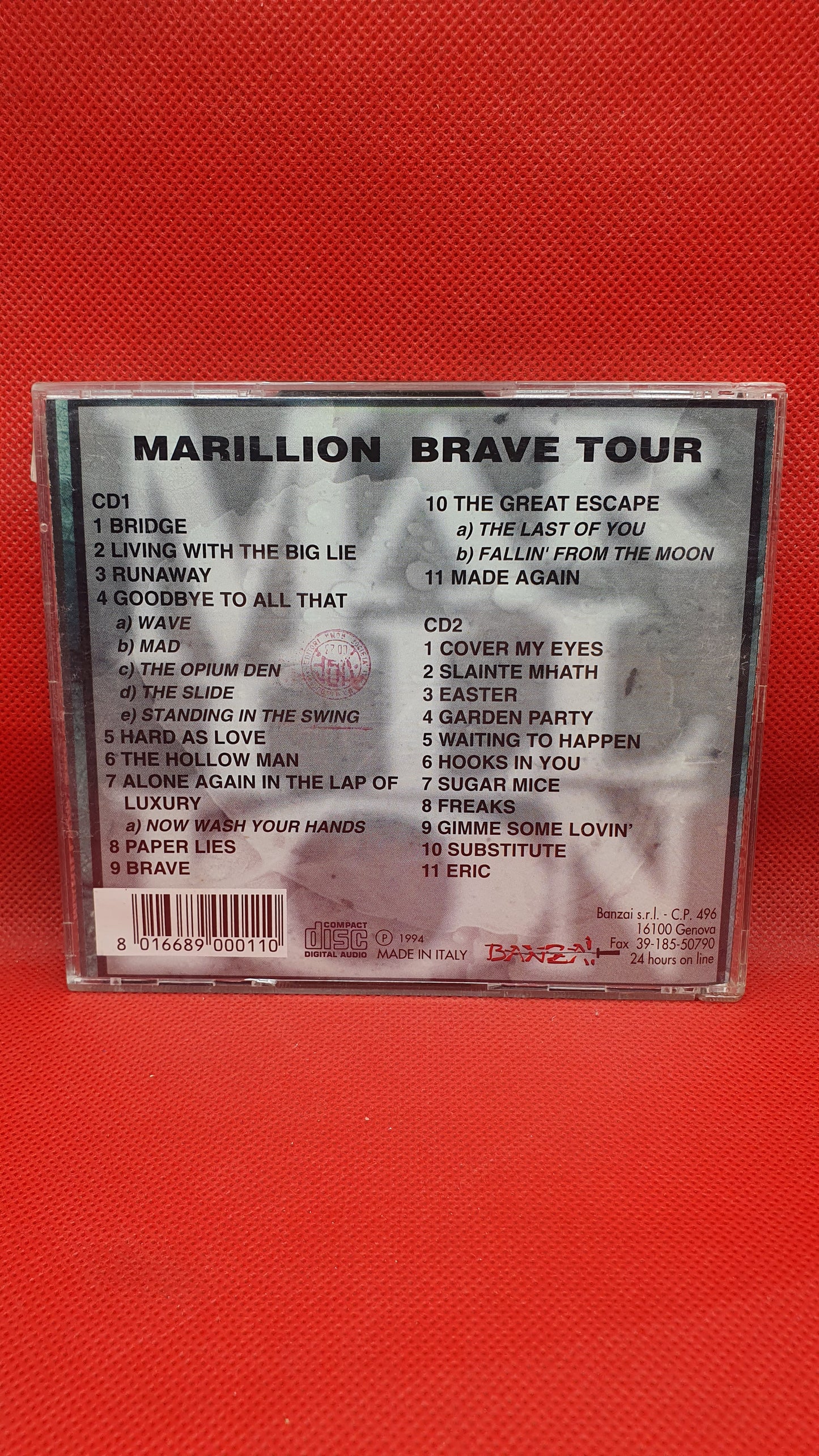 Marillion – Brave Tour