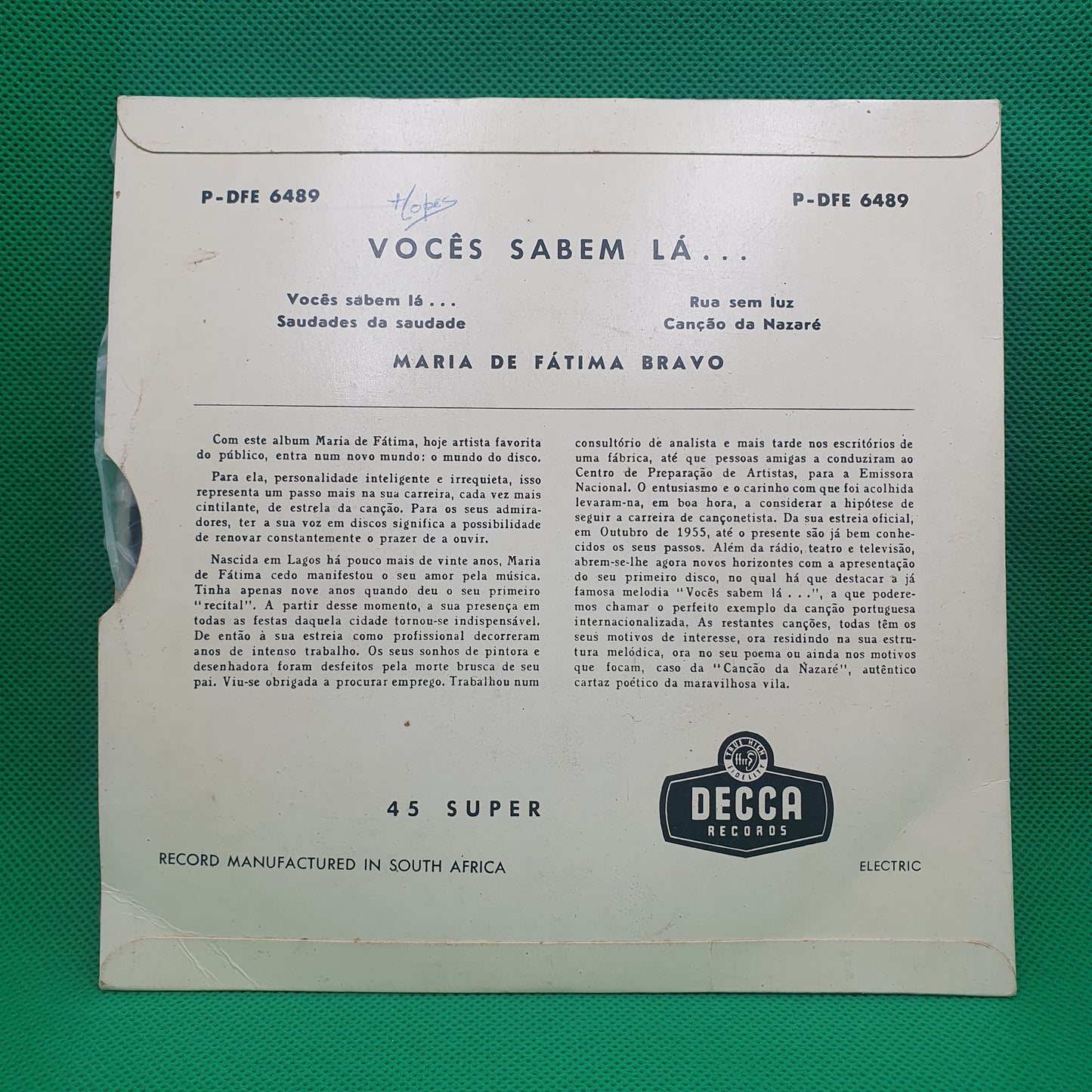 Maria de Fátima Bravo – Vocês Sabem Lá...