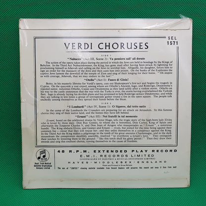 Verdi, Tullio Serafin e  Norberto Mola – Choruses From Nabucco Otello I Lombardi And Ernani