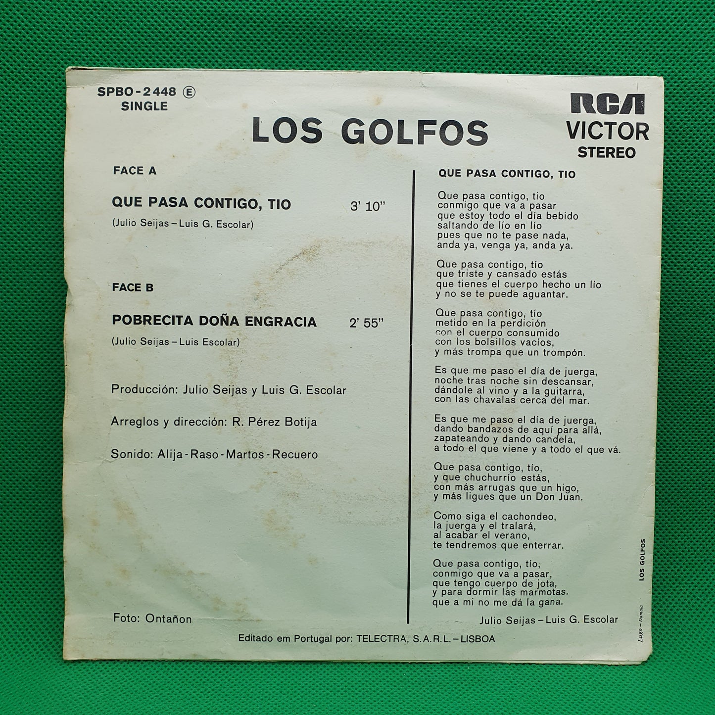 Los Golfos – Que Pasa Contigo, Tio?