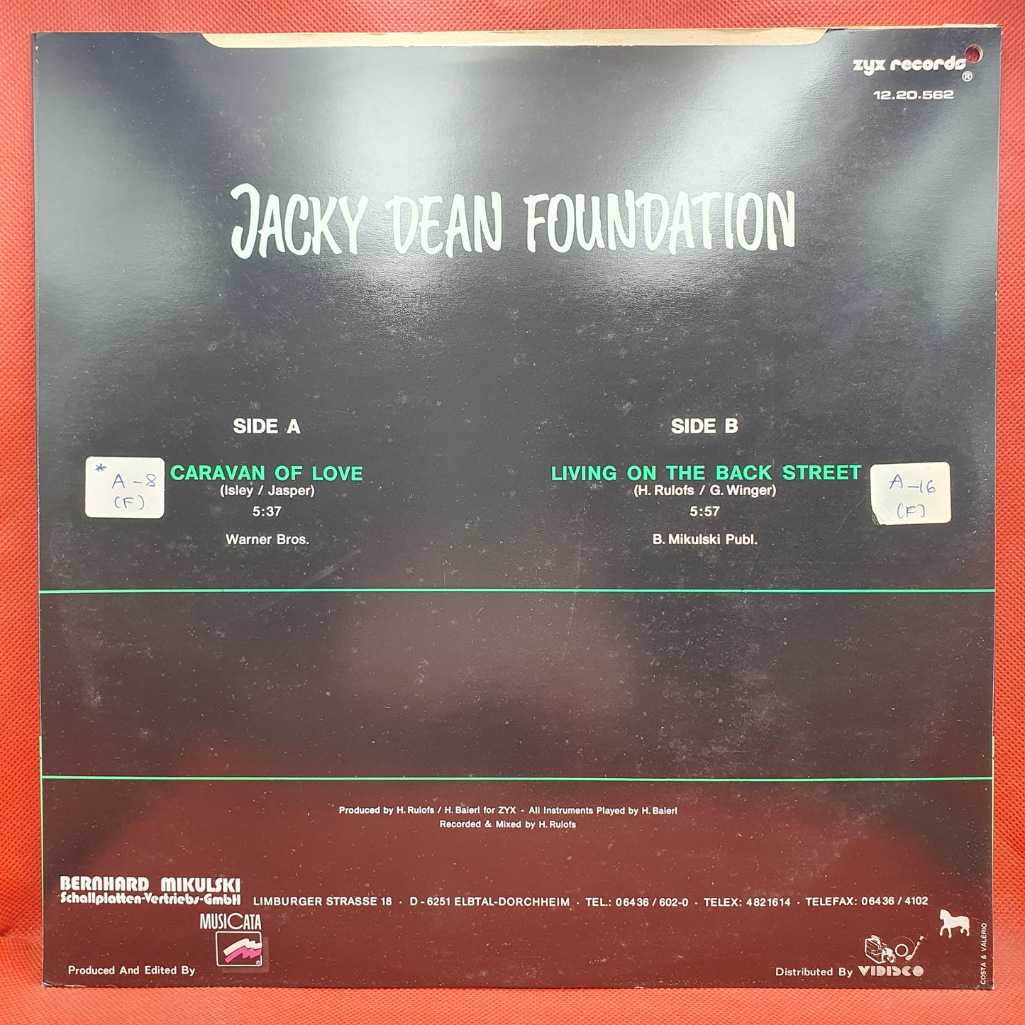 Jacky Dean Foundation – Caravan Of Love / Living On The Back Street
