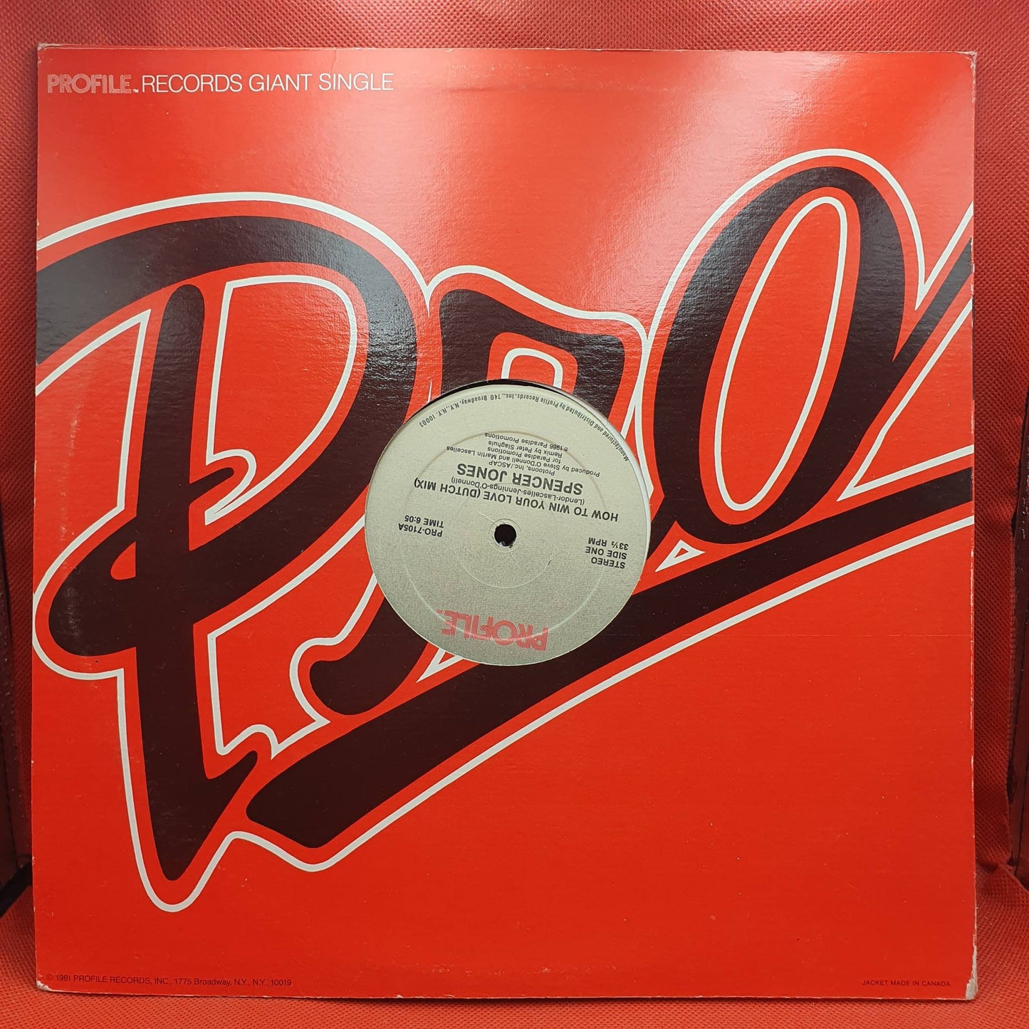Spencer Jones ‎– How To Win Your Love