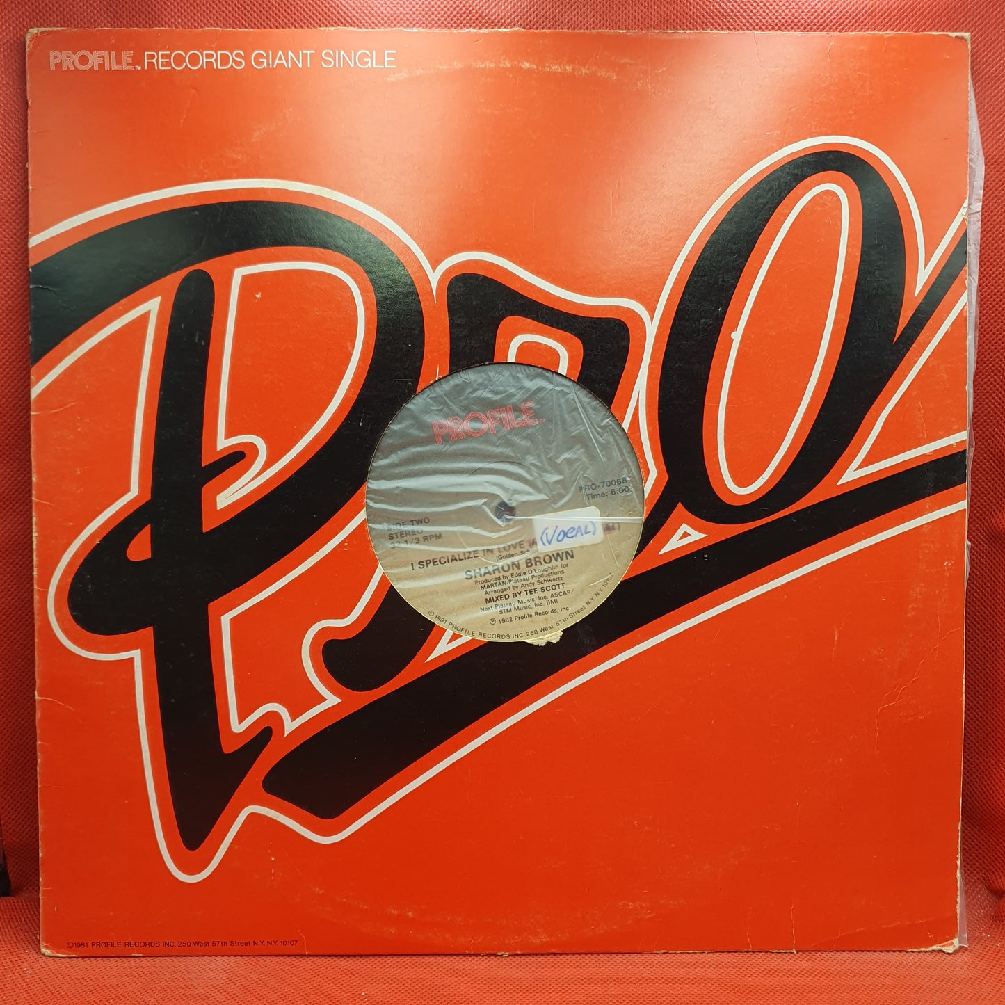 Sharon Brown ‎– I Specialize In Love