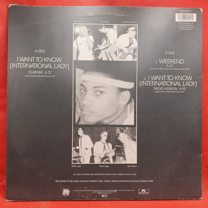 The Touch with Terence Trent D'Arby ‎– I Want To Know (International Lady)