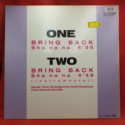 Mixed Emotions ‎– Bring Back (Sha Na Na) (Extended Sha na na-Mix)