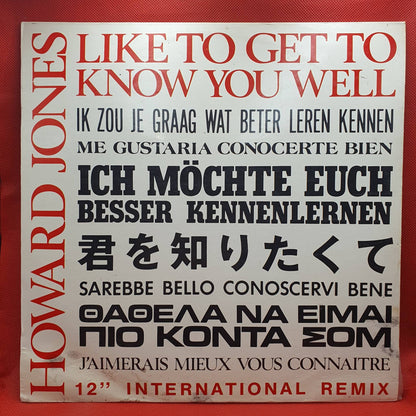 Howard Jones ‎– Like To Get To Know You Well