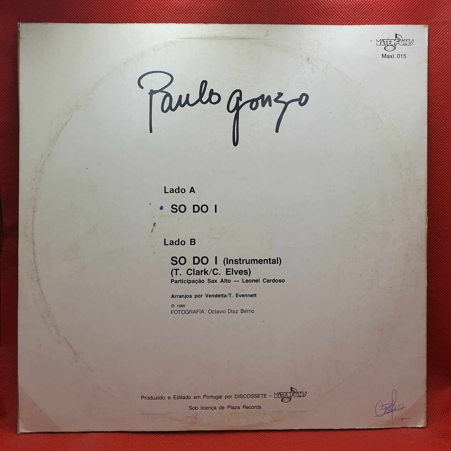 Paulo Gonzo ‎– So Do I