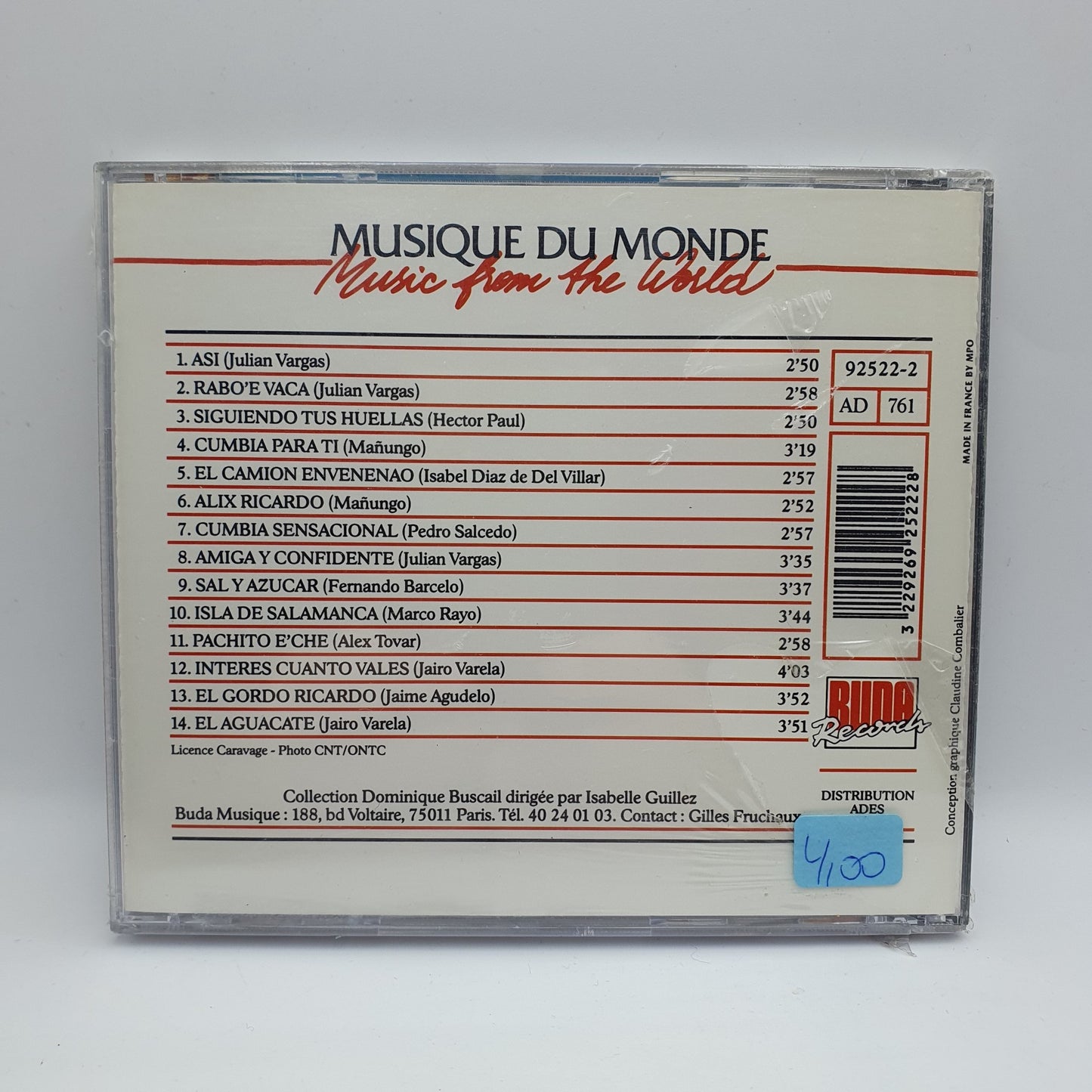 Musique Du Monde – La Máxima De Mañungo – Musique Populaire de Colombie
