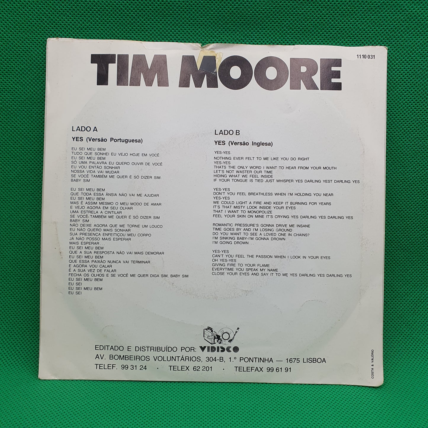 Tim Moore – Yes