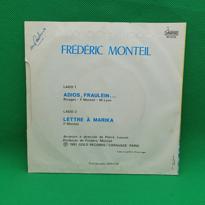 Frédéric Monteil – Adios, Fraulein…. / Lettre À Marika