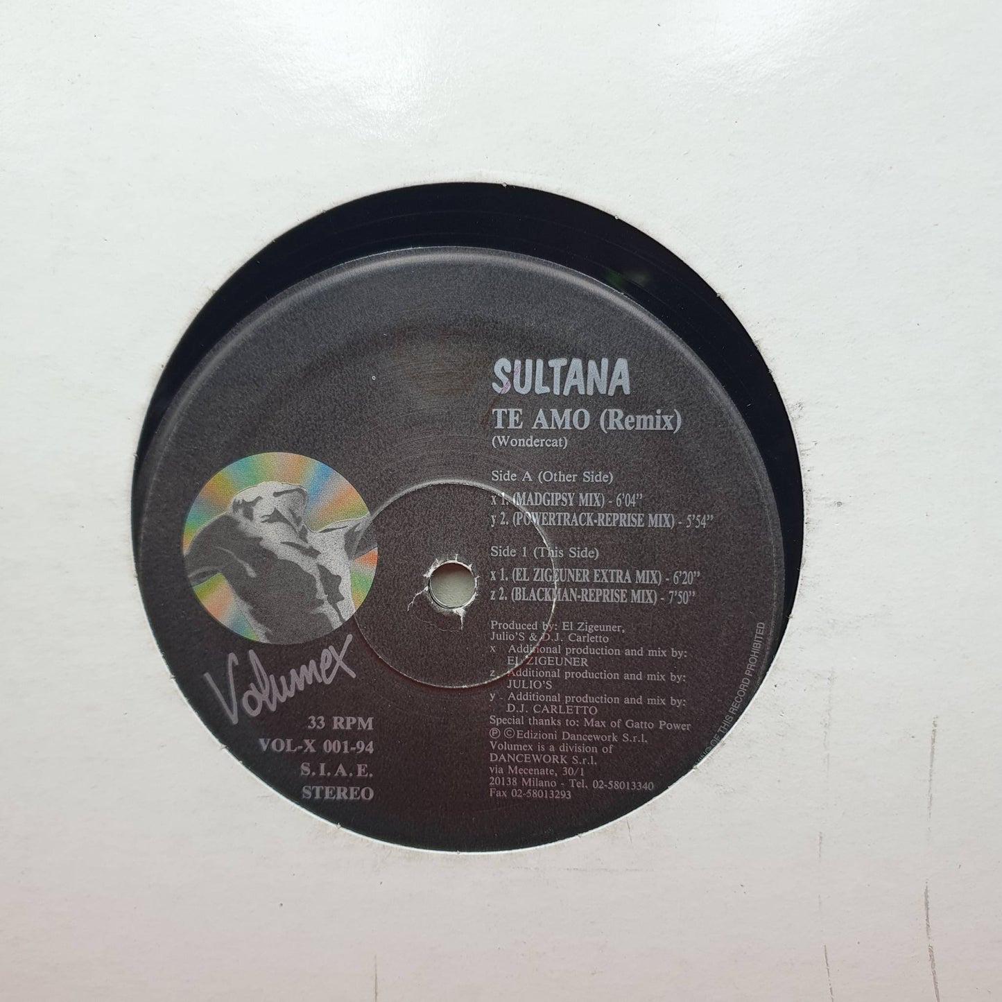 Sultana ‎– Te Amo (Remix)