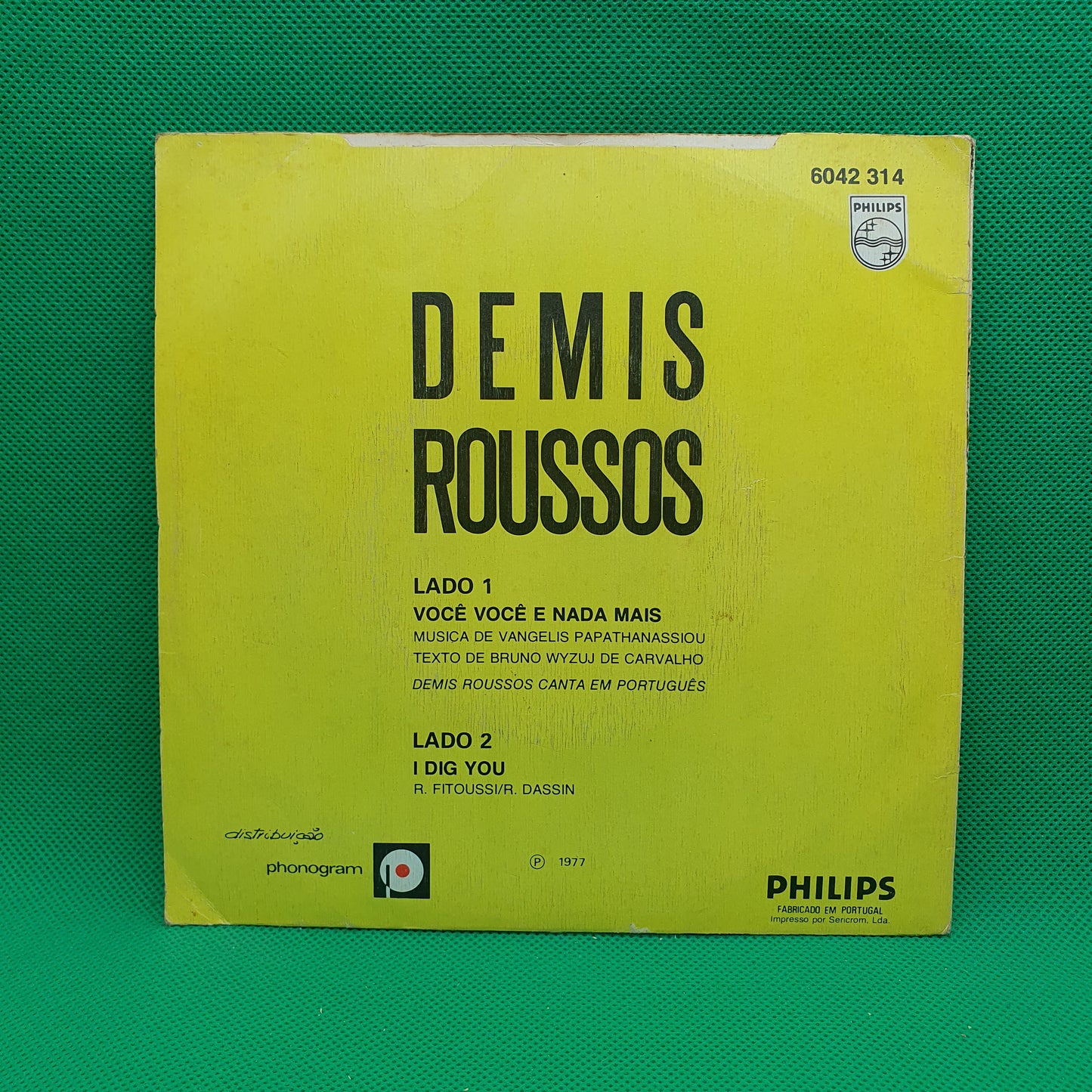 Demis Roussos – Você Você E Nada Mais