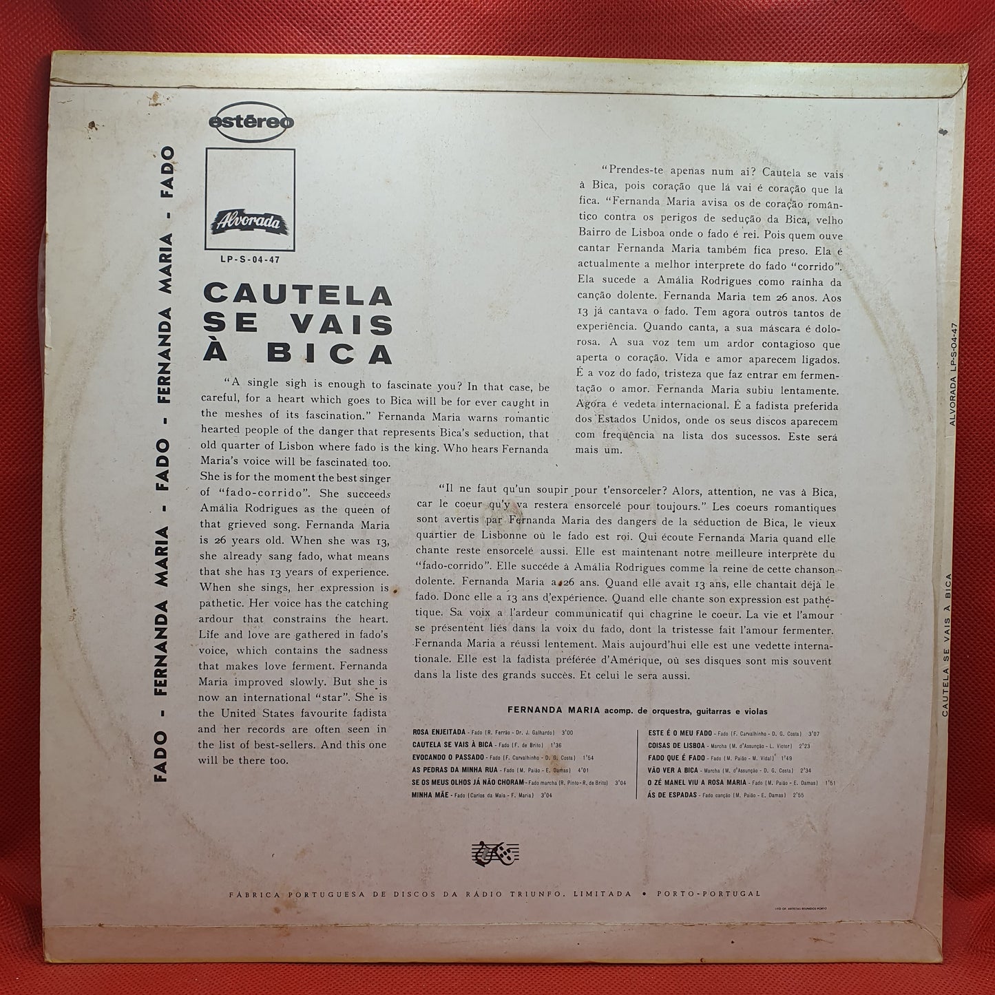 Fernanda Maria – Cautela Se Vais A Bica