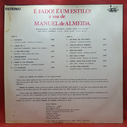 Manuel De Almeida – Sinceramente
