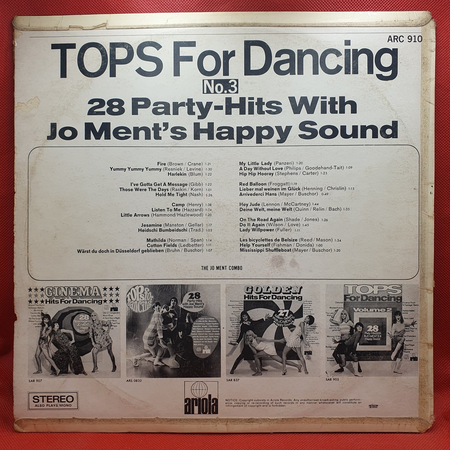 Jo Ment's Happy Sound ‎– Tops For Dancing No.3