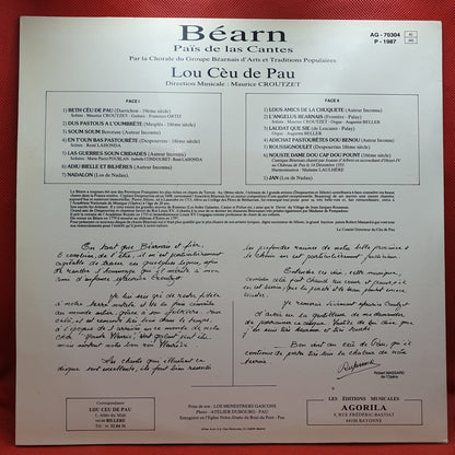 Chorale Lou Cèu de Pau ‎– Béarn Païs De Las Cantes
