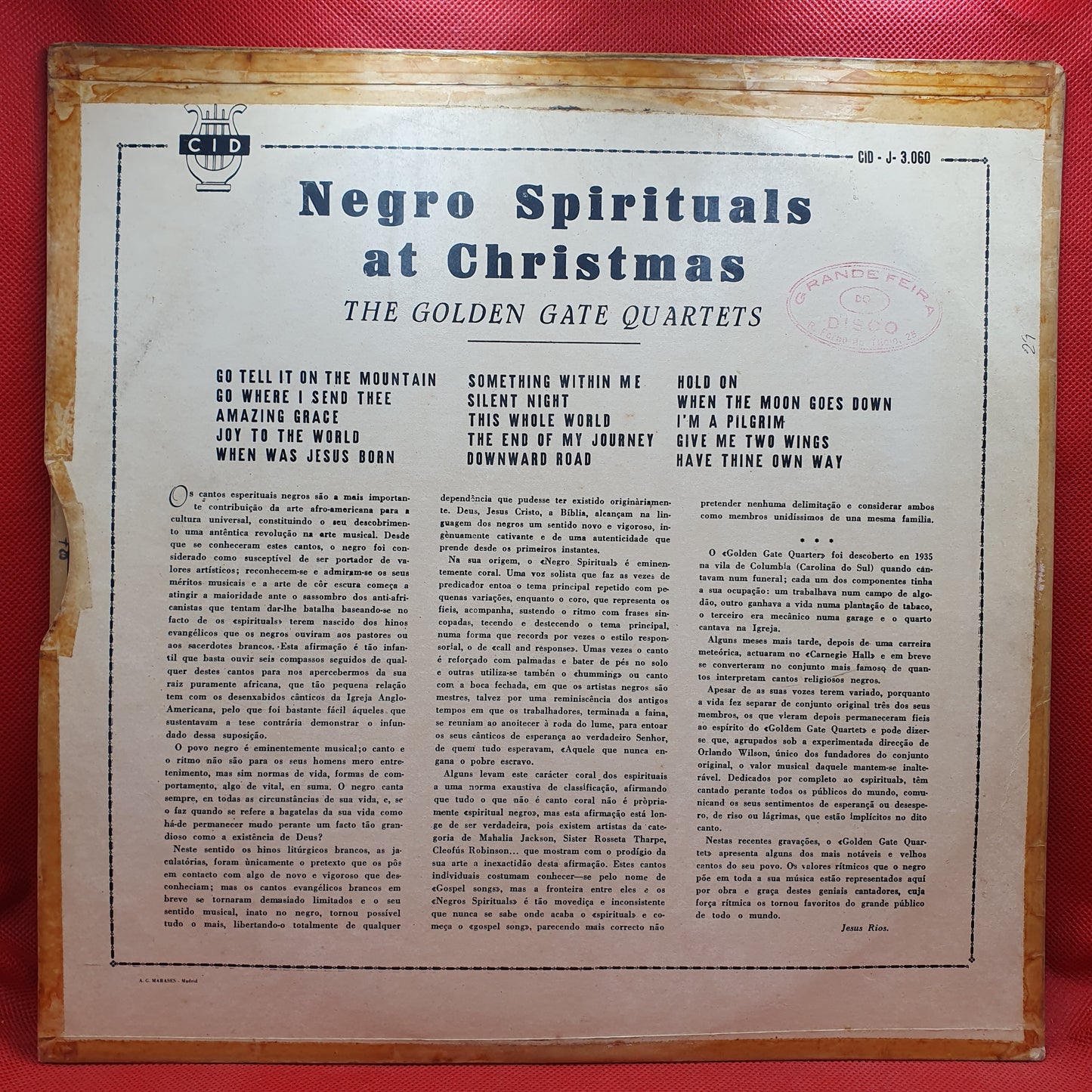 The Golden Gate Quartet ‎– Negro Spirituals At Christmas