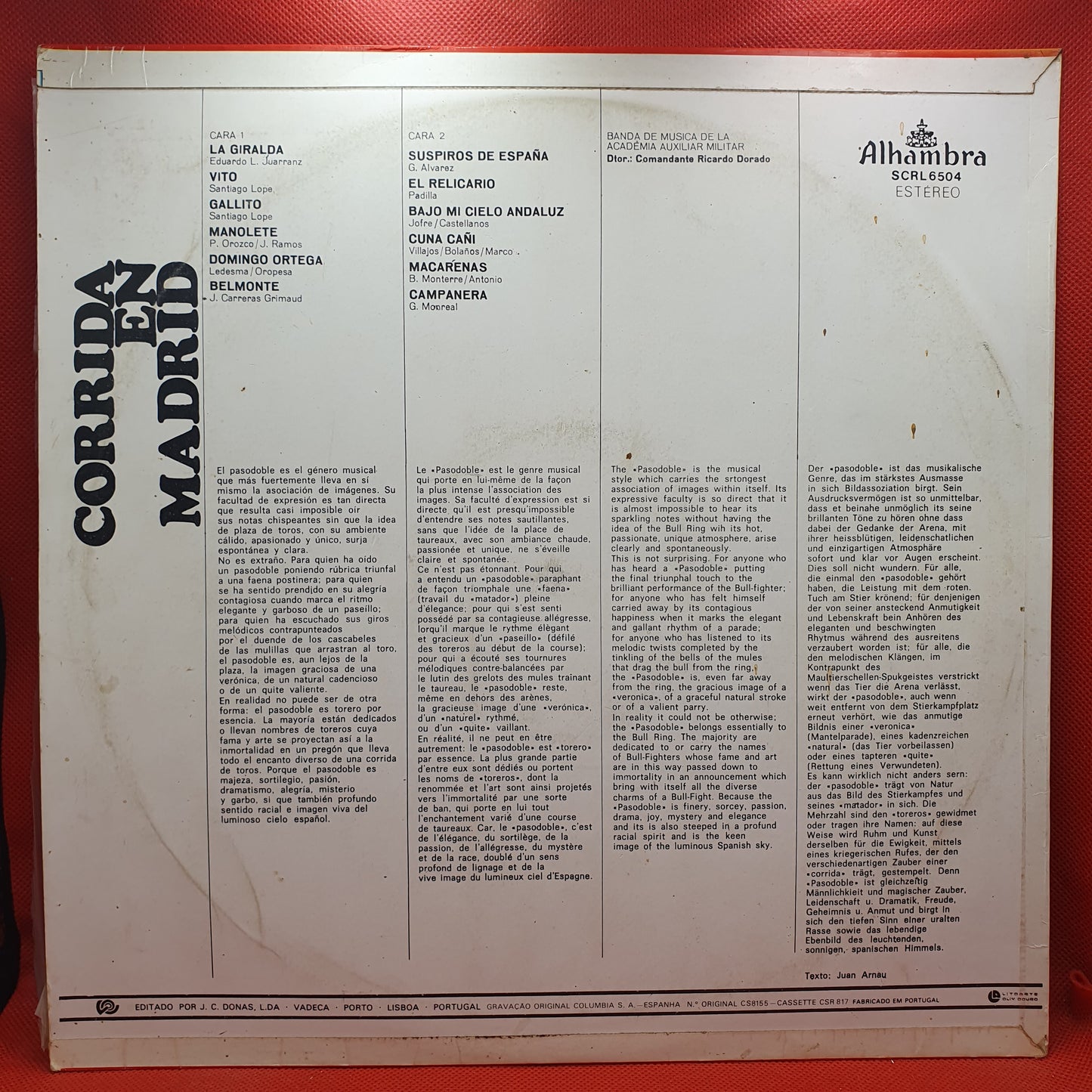 Various ‎– Corrida En Madrid