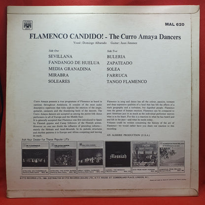 Curro Amaya Dancers - Domingo Albarado, Juan Jimenez ‎– Flamenco Candido!
