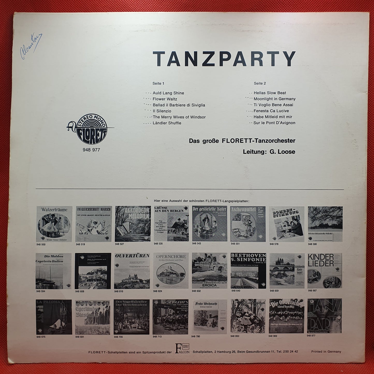 Das Große Florett Tanzorchester ‎– Tanzparty