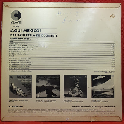 Mariachi Perla De Occidente ‎– Aqui Mexico!