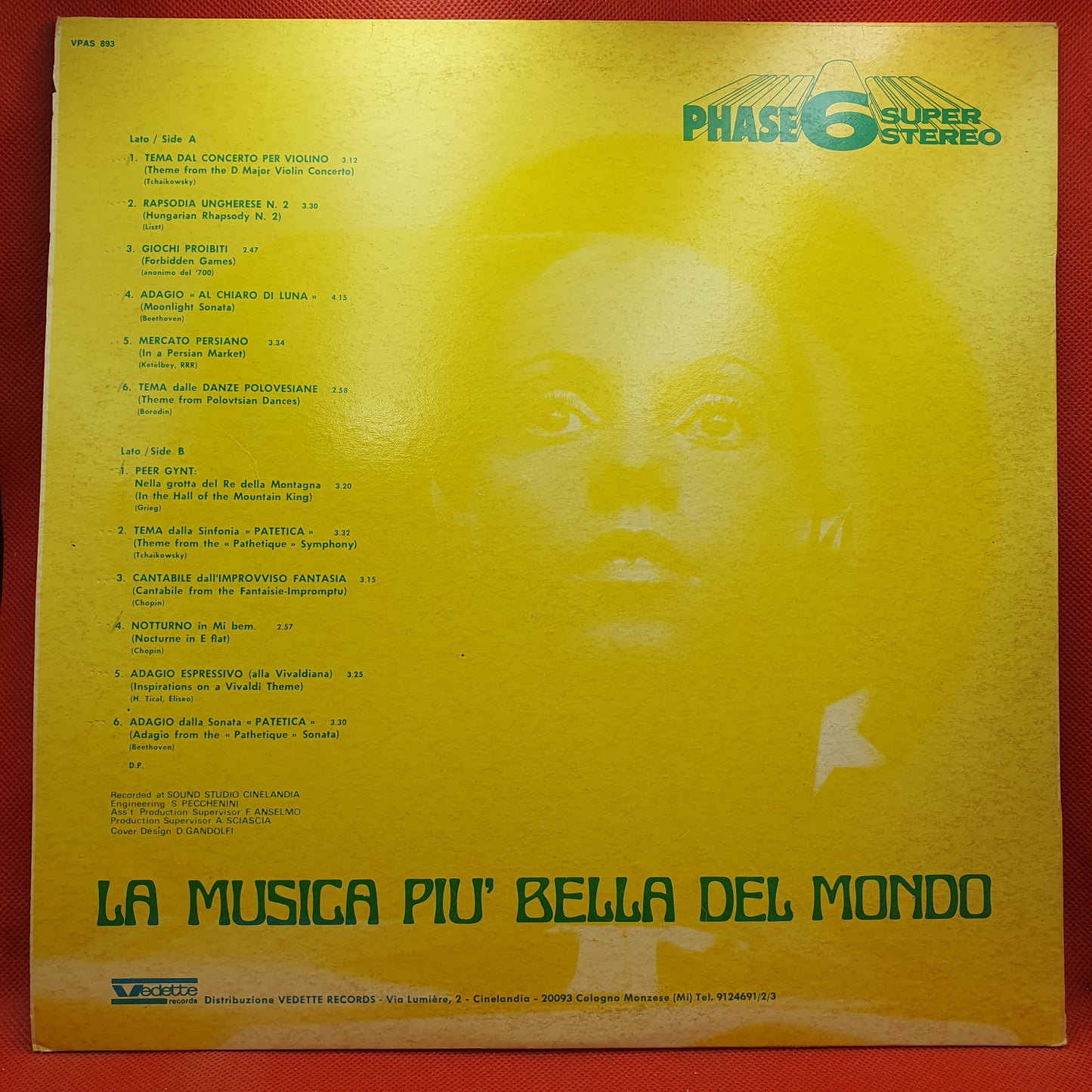 Orchestra Armando Sciascia ‎– La Musica Più Bella Del Mondo (Music I Love)