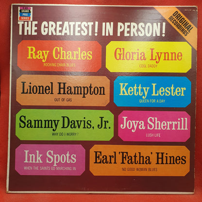 Various ‎– The Greatest! In Person!