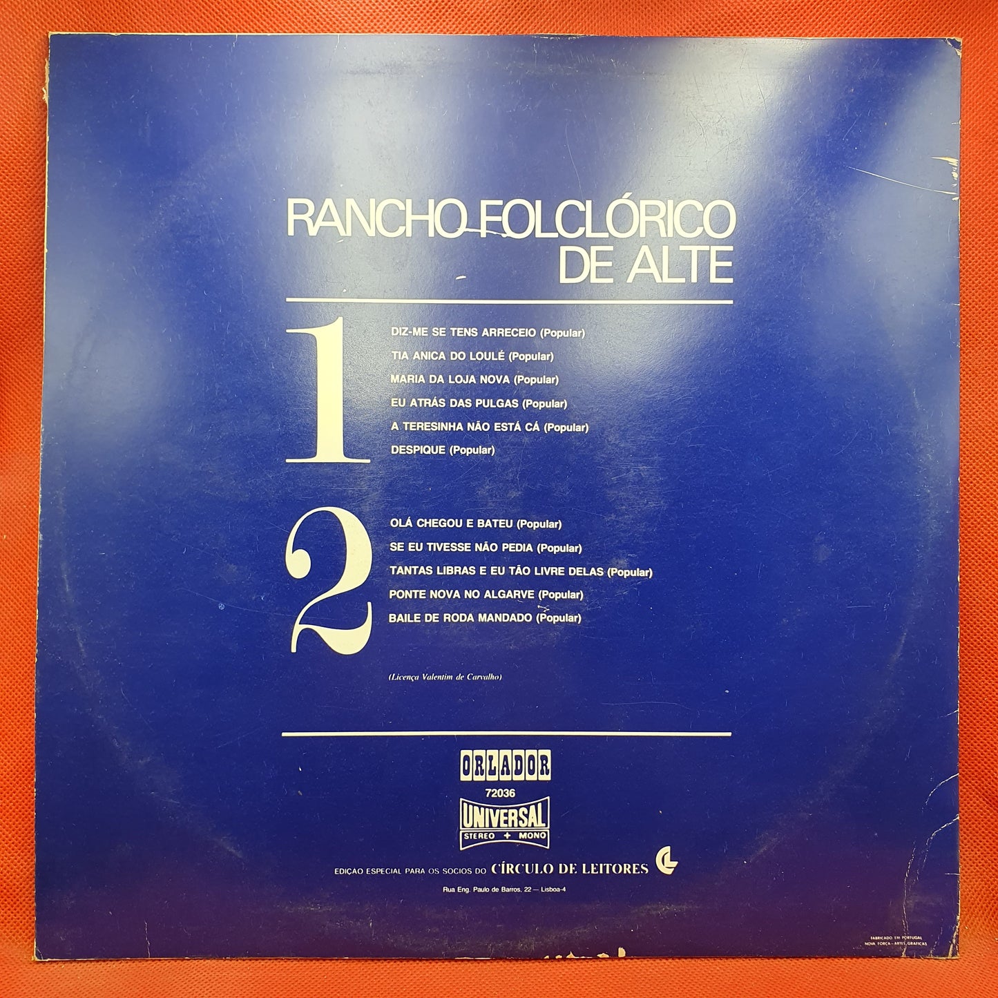 Grupo Folclórico De Alte ‎– Rancho Folclórico De Alte