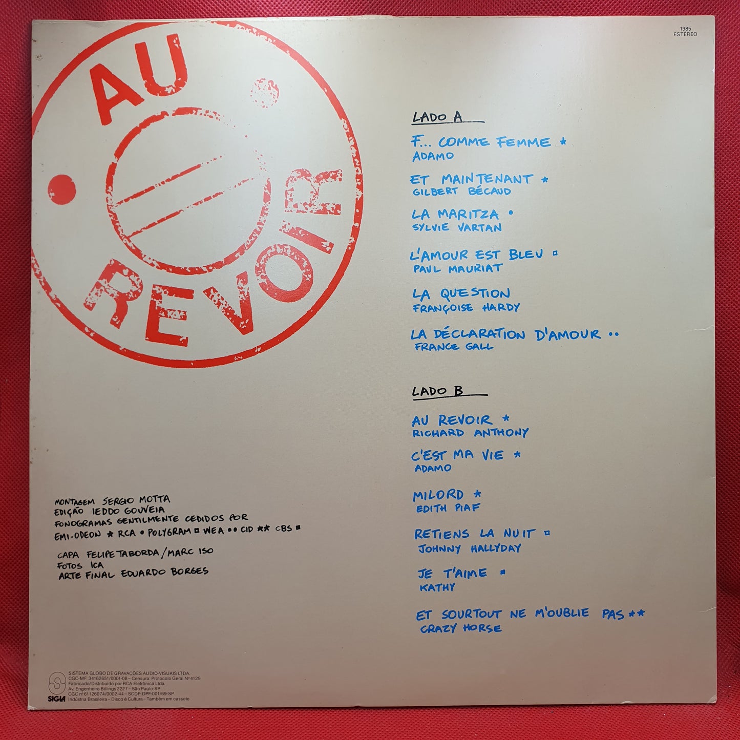 Various ‎– Au Revoir