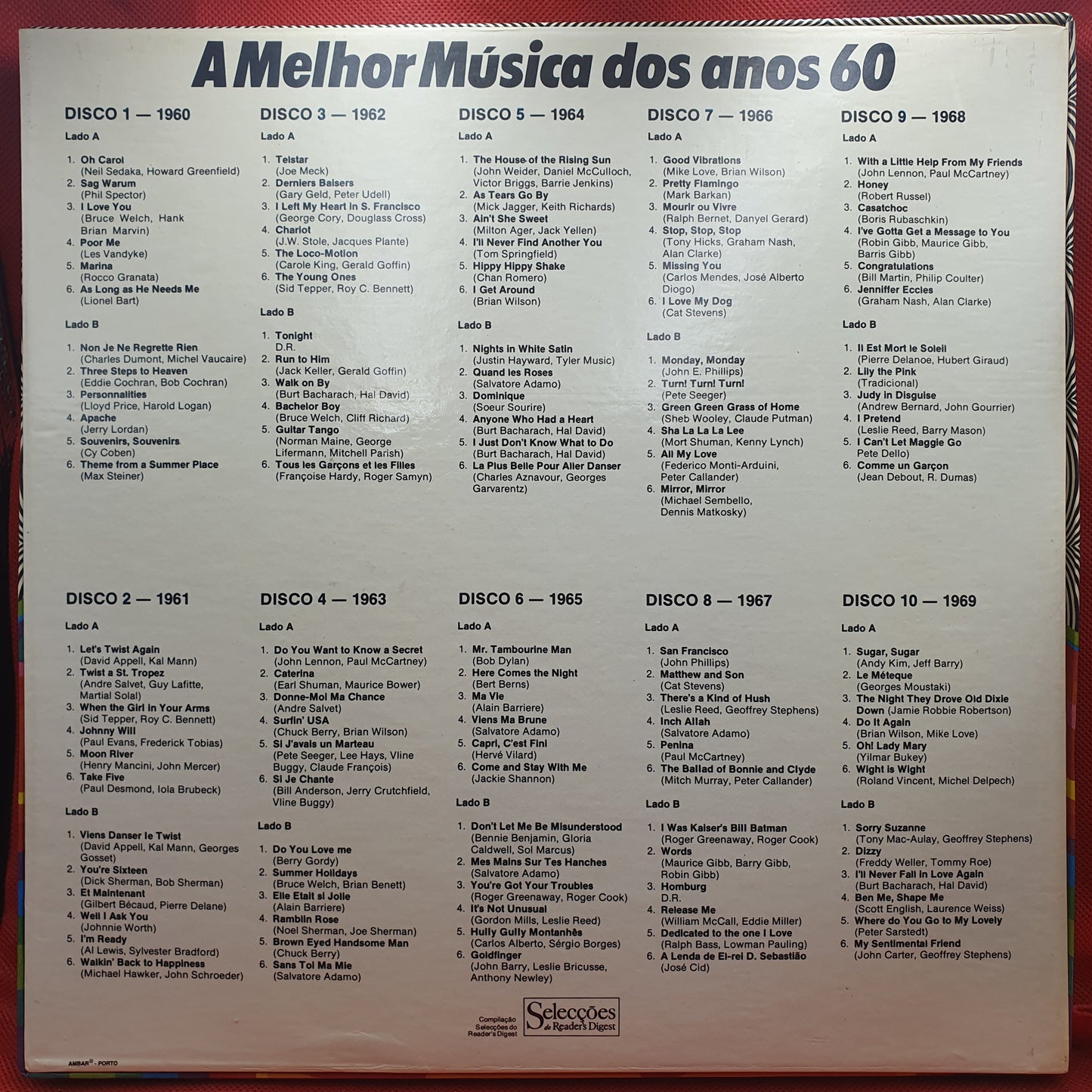 Various – A Melhor Música Dos Anos 60