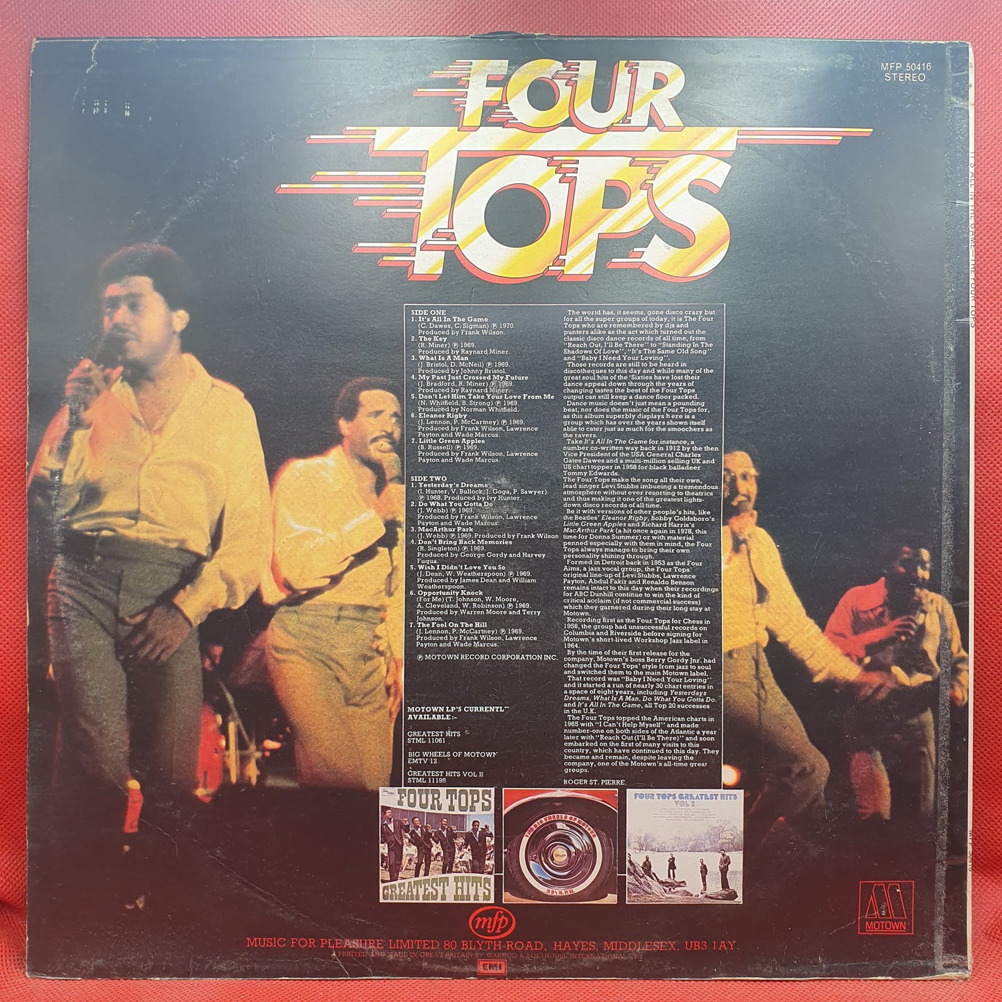 Four Tops ‎– It's All In The Game