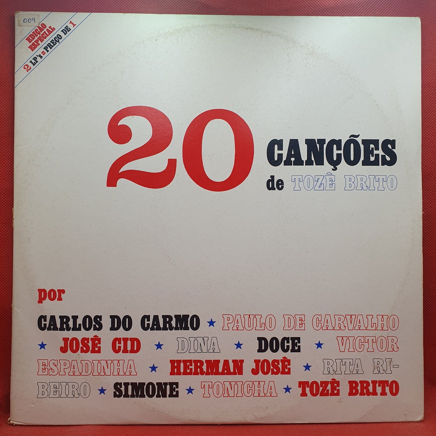 Various ‎– 20 Canções De Tozé Brito