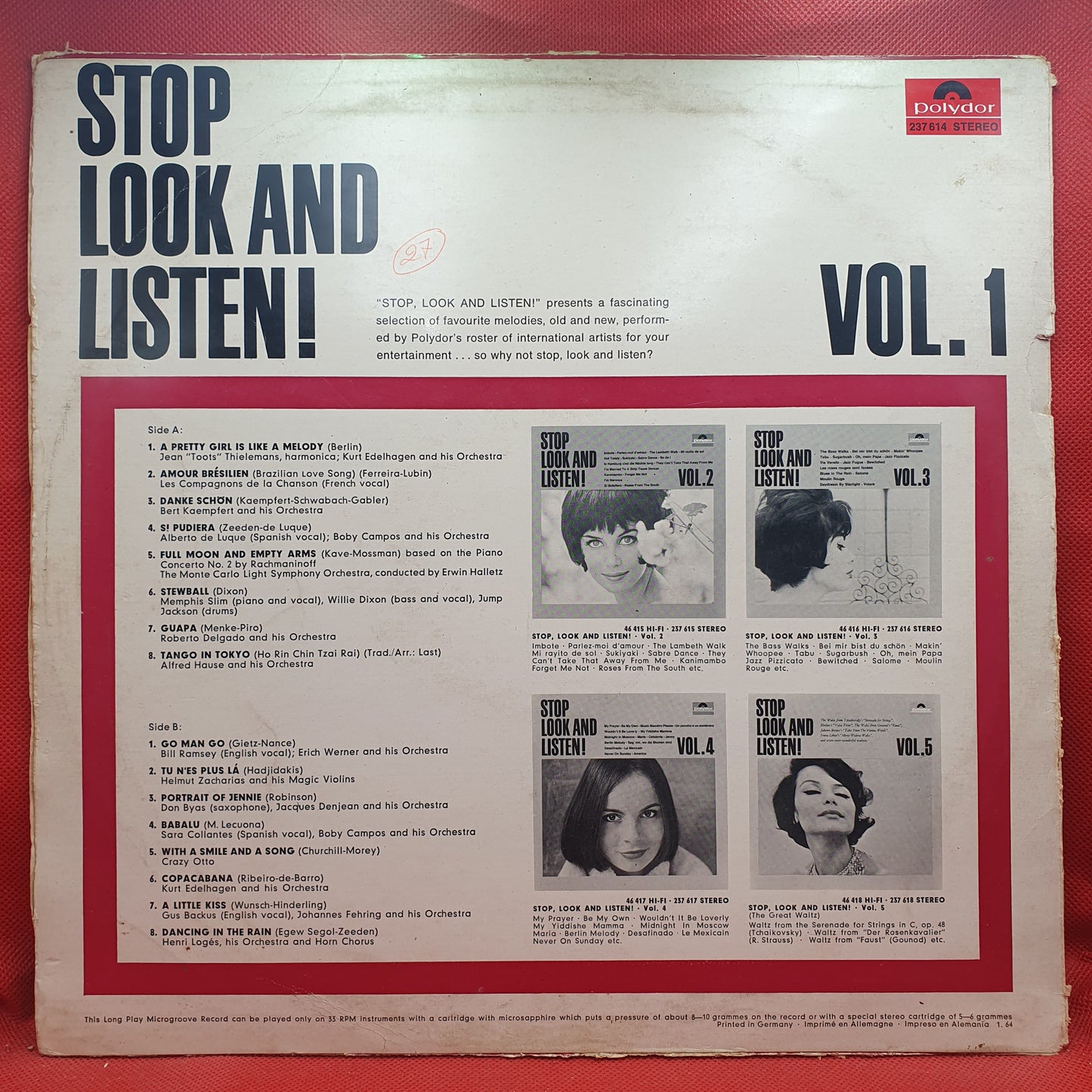 Various ‎– Stop Look And Listen Vol. 1