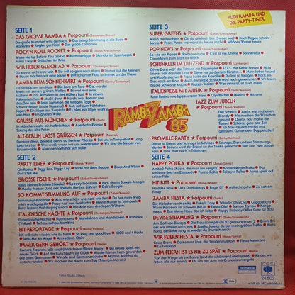 Rudi Ramba Und Seine Party Tiger ‎– Ramba Zamba 85