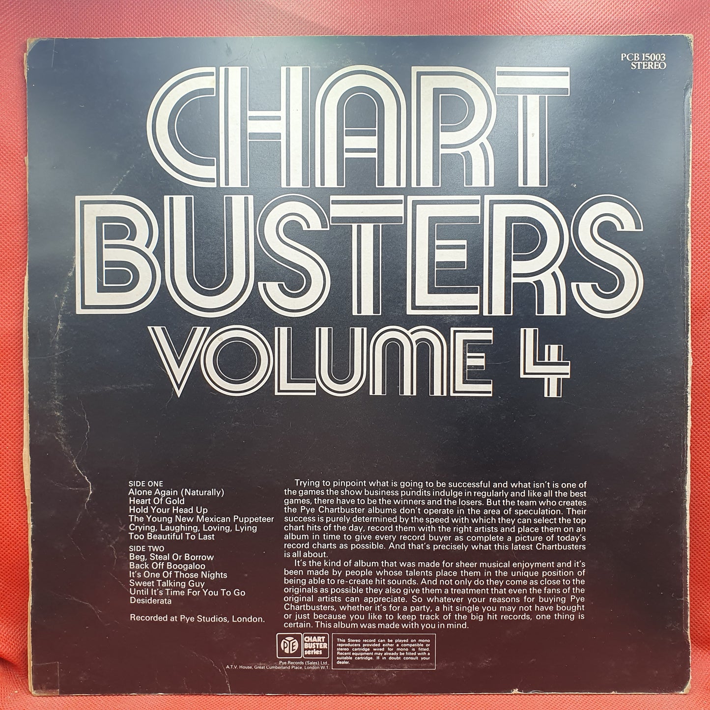 Unknown Artist ‎– Chartbusters Volume 4