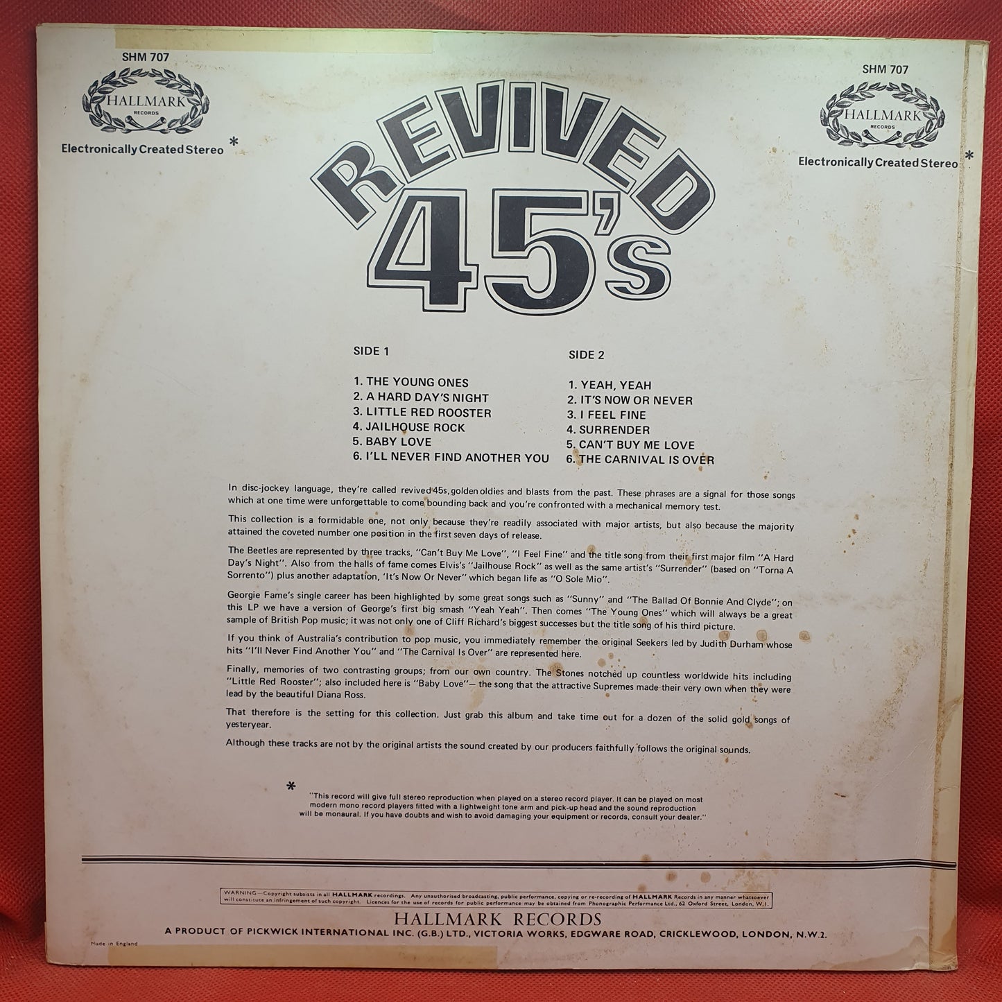 Unknown Artist ‎– Revived 45's