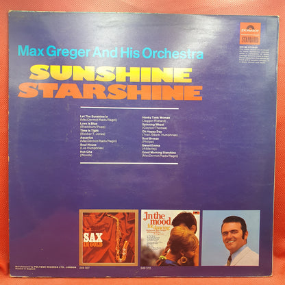 Max Greger And His Orchestra ‎– Sunshine Starshine