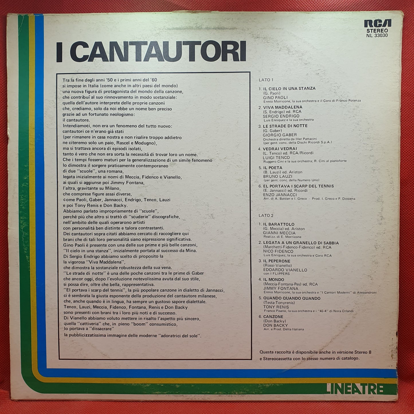 Various ‎– I Cantautori