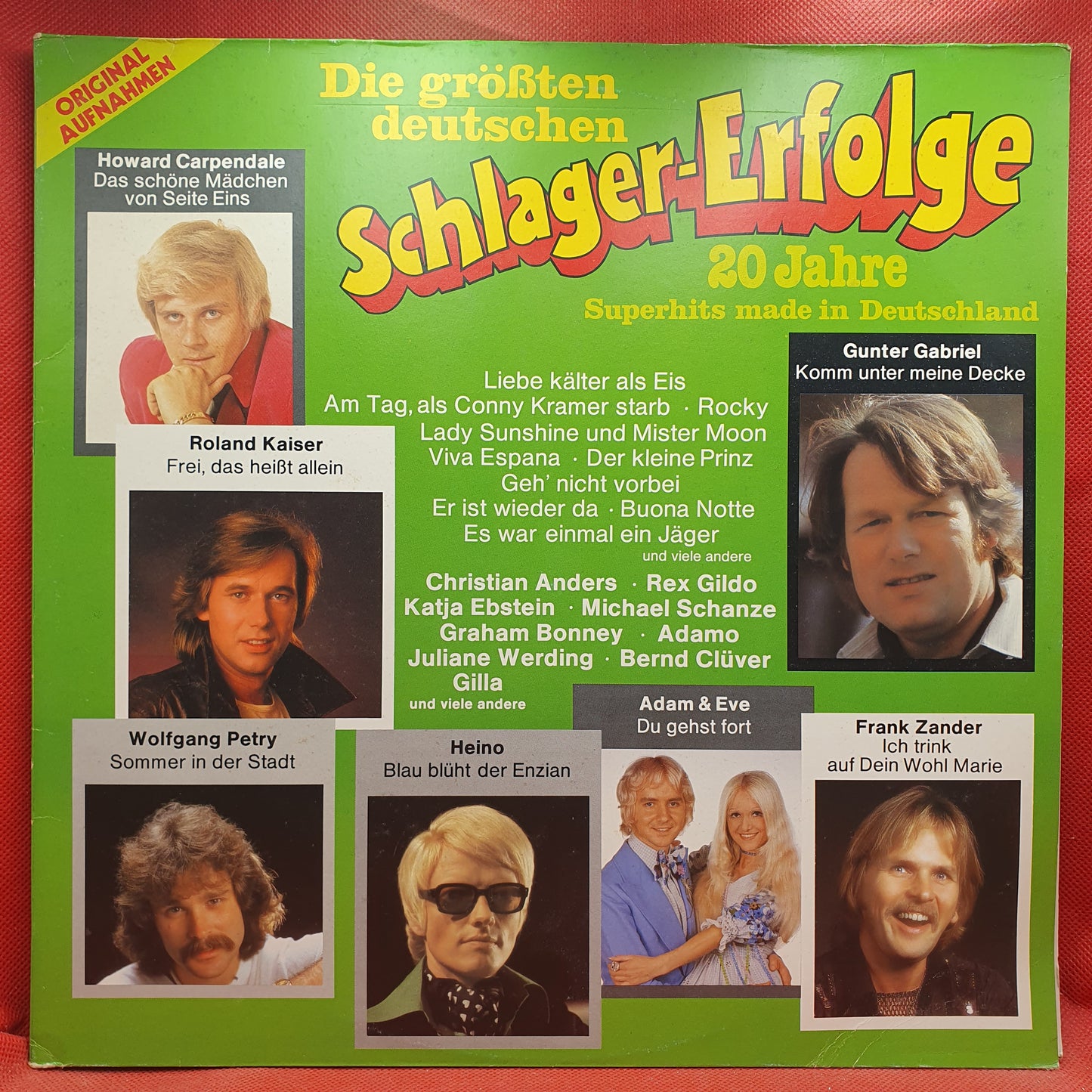 Various ‎– Die Größten Deutschen Schlager-Erfolge - 20 Jahre