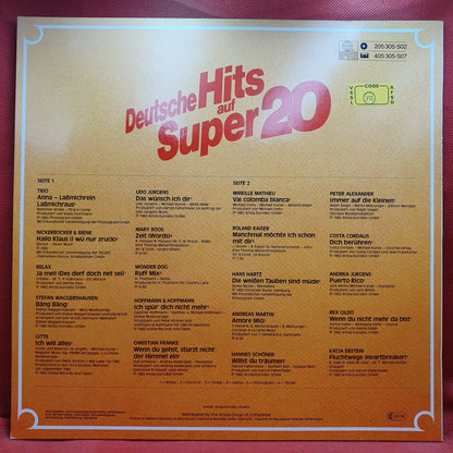 Various ‎– Deutsche Hits Auf Super 20