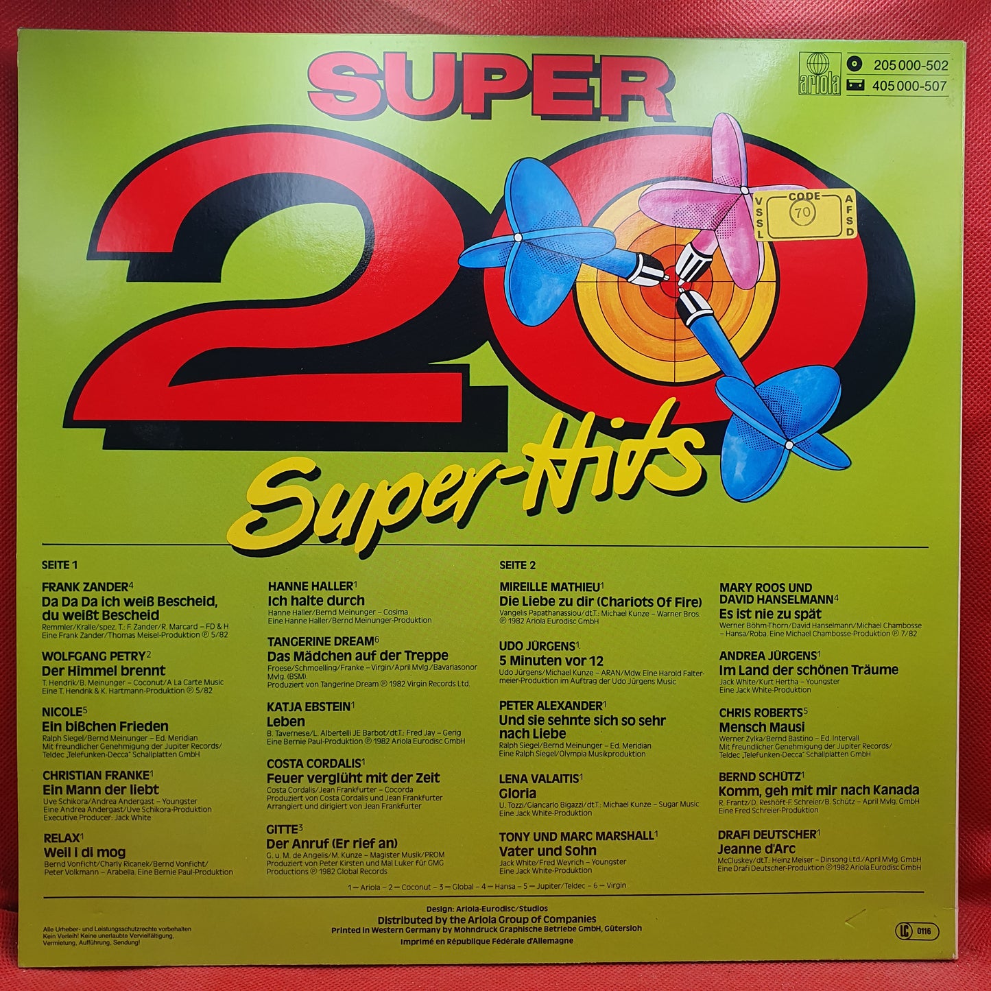 Various ‎– Super 20 Super Hits
