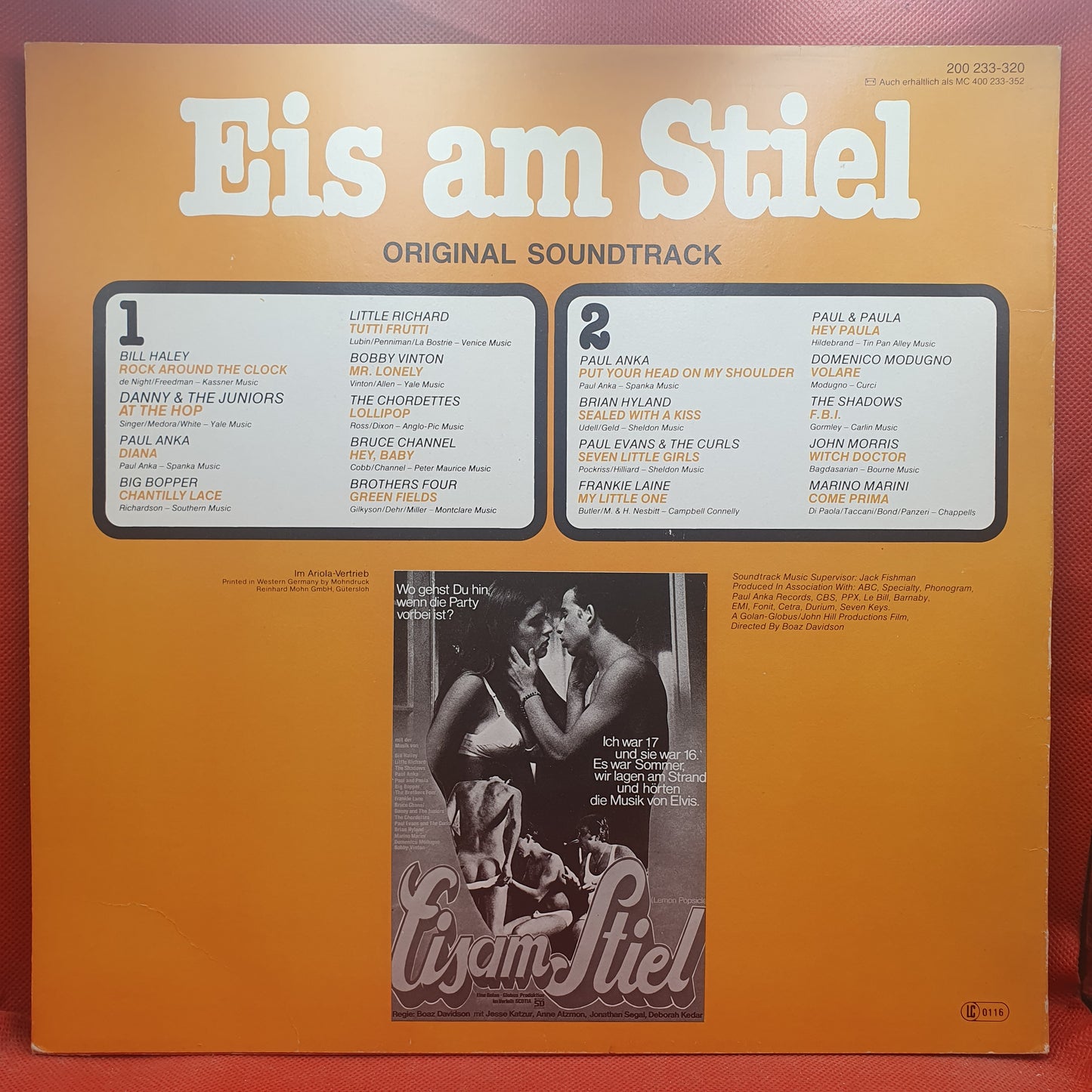 Various ‎– Eis Am Stiel - Original Soundtrack