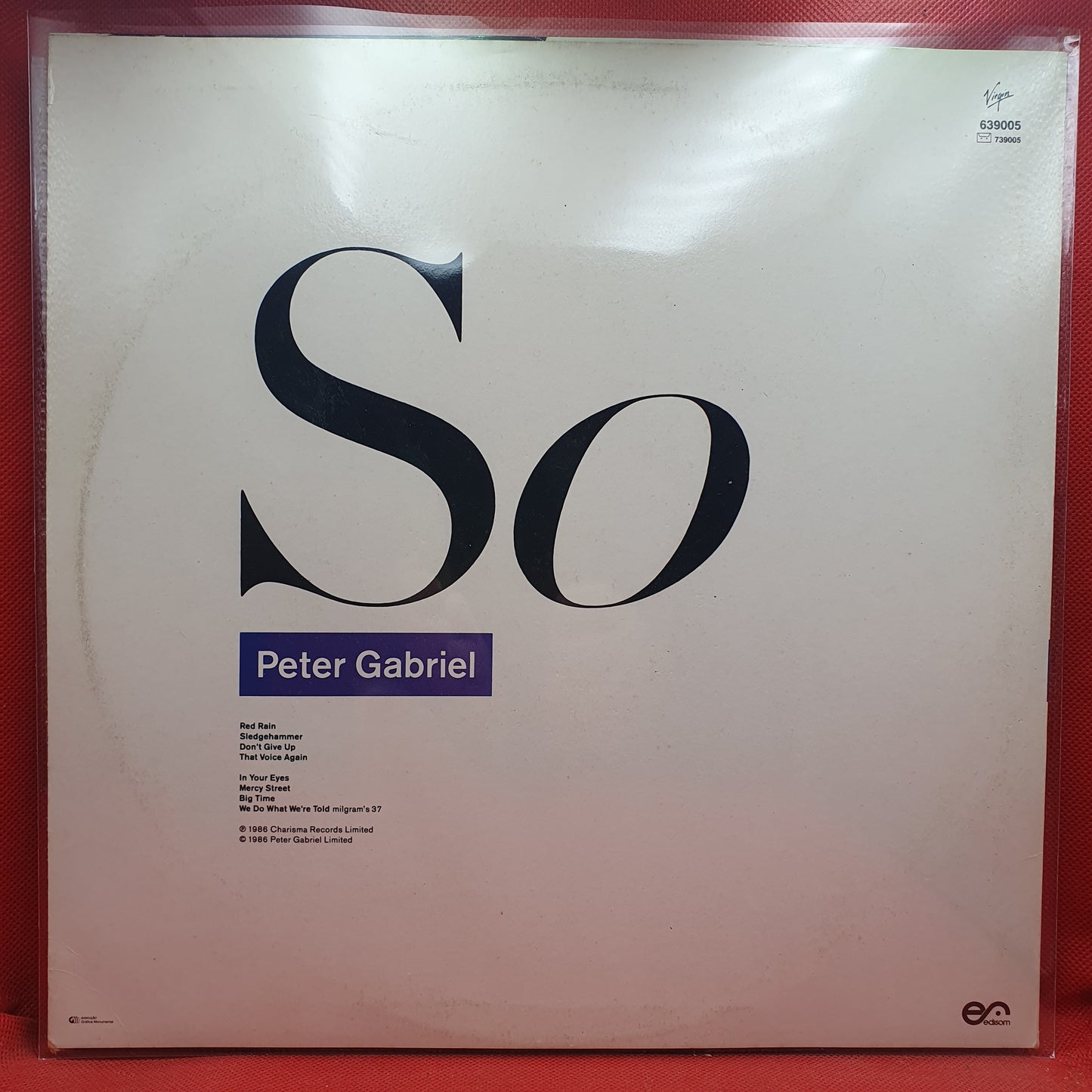 Peter Gabriel ‎– So