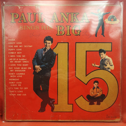 Paul Anka ‎– Sings His Big 15