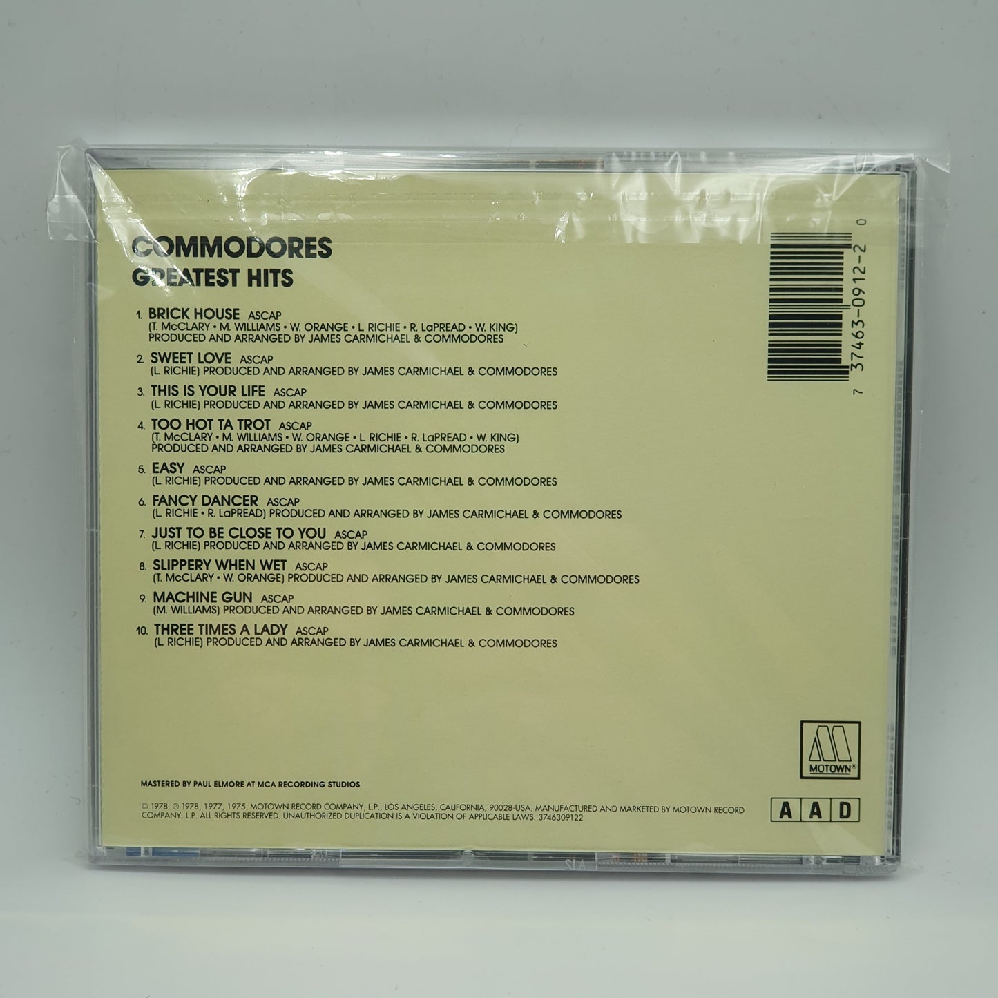 Commodores ‎– Greatest Hits
