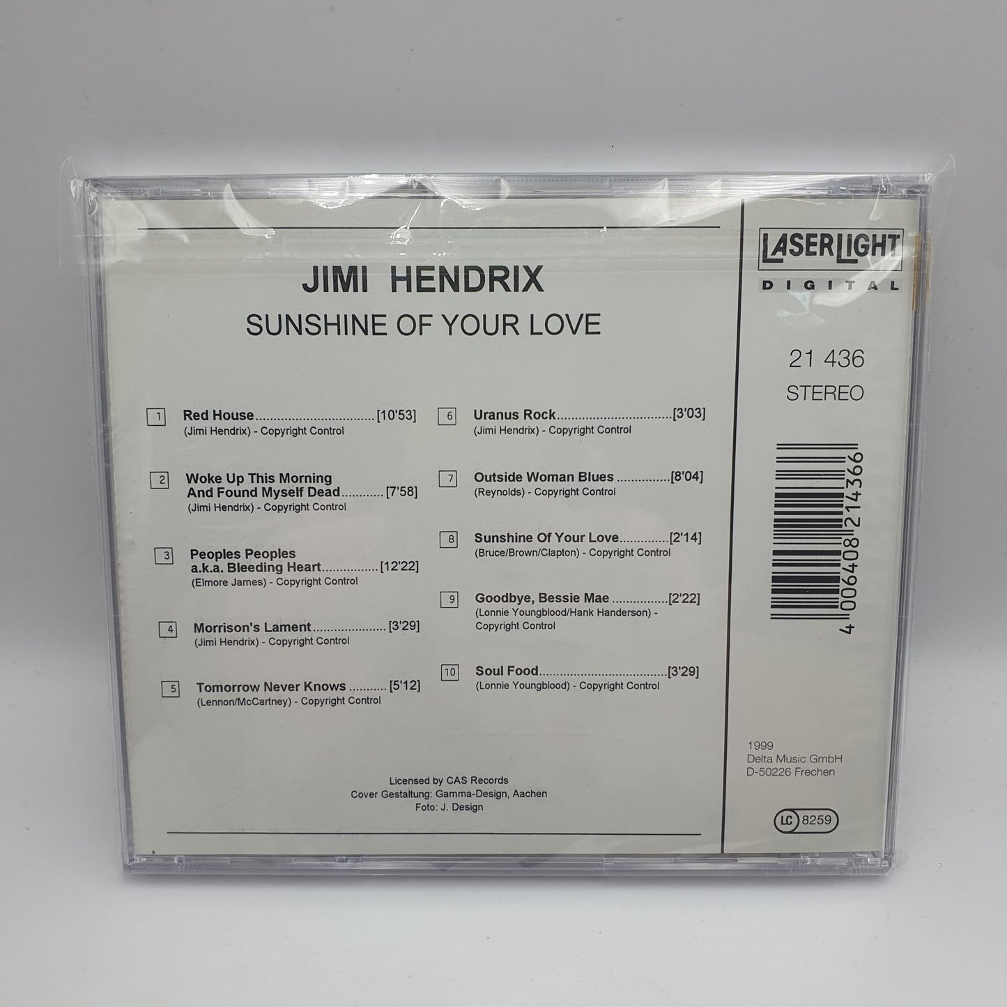 Jimi Hendrix ‎– Sunshine Of Your Love