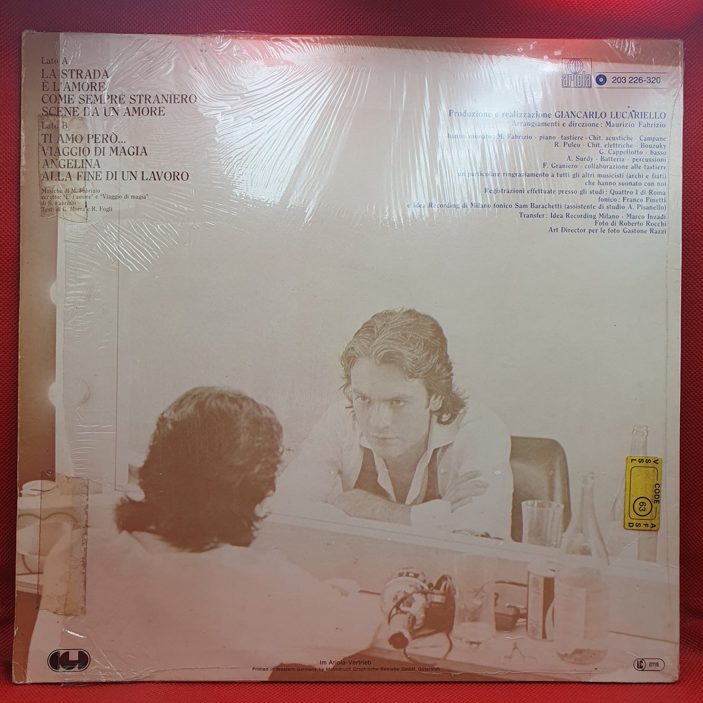 Riccardo Fogli ‎– Alla Fine Di Un Lavoro