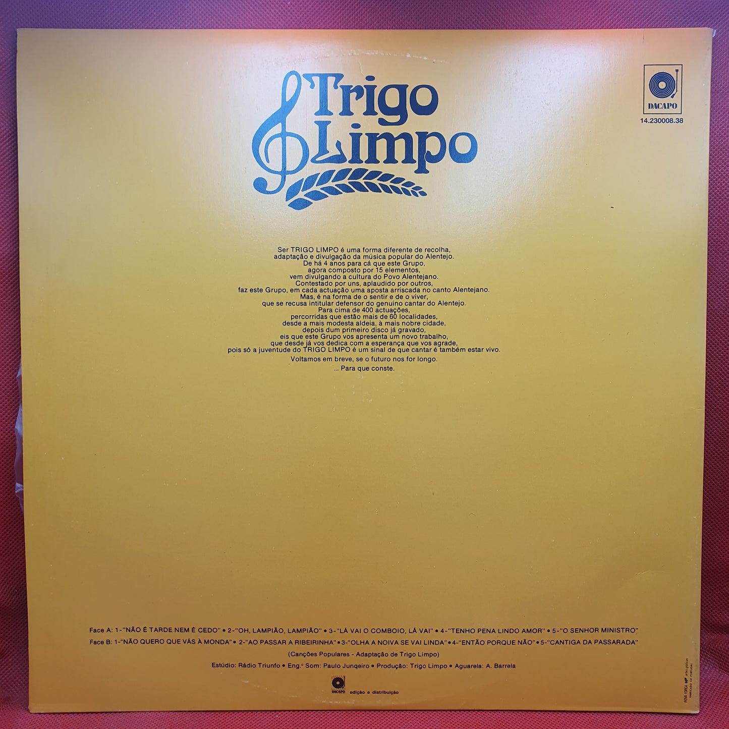 Trigo Limpo ‎– Agora... Assobia-lhe às Botas!