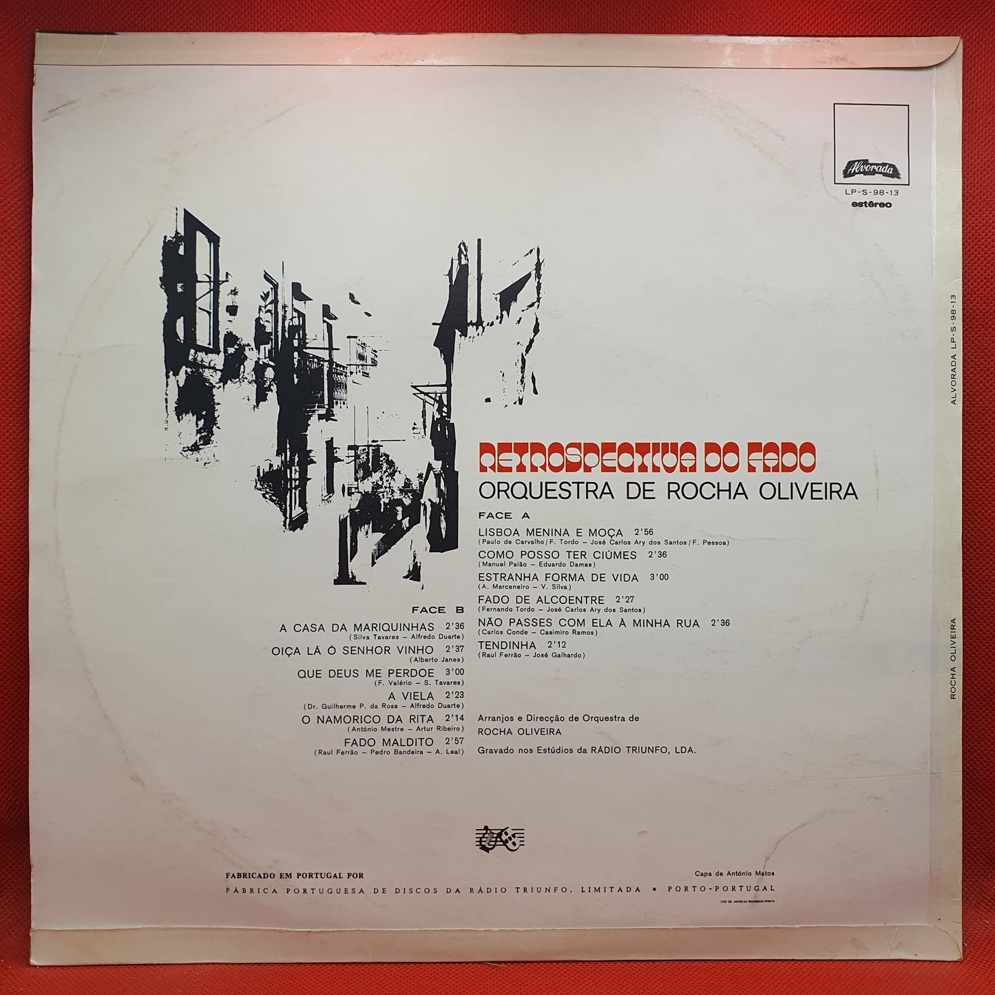 Orquestra De Rocha Oliveira ‎– Retrospectiva Do Fado