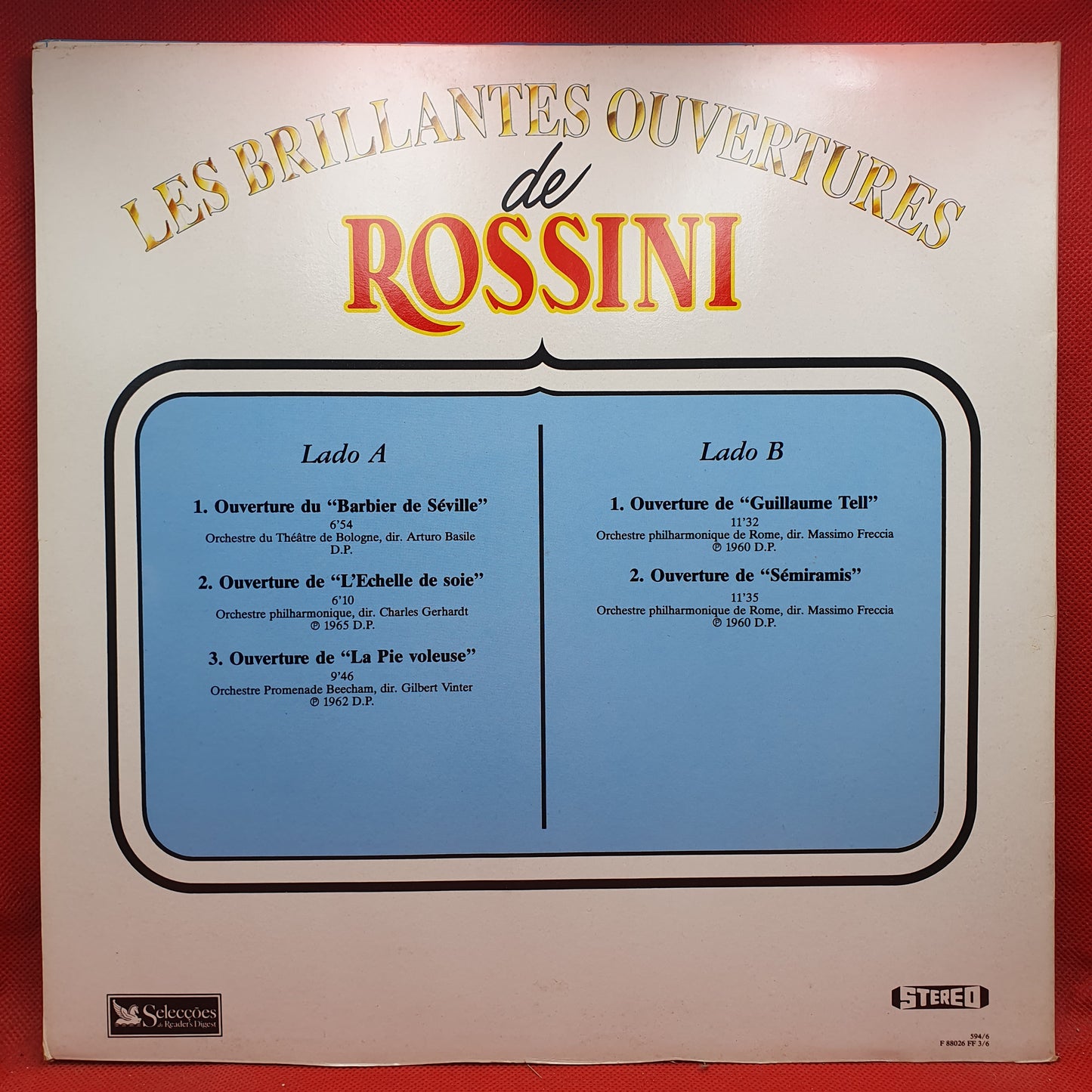 Gioacchino Rossini ‎– Les Brillantes Ouvertures de Rossini